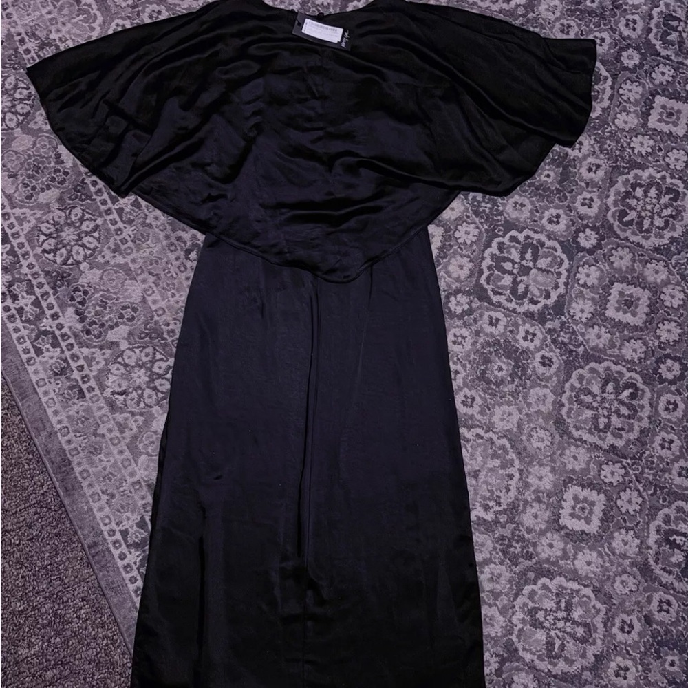 Nasty Gal Black Off the Shoulder Maxi Dress